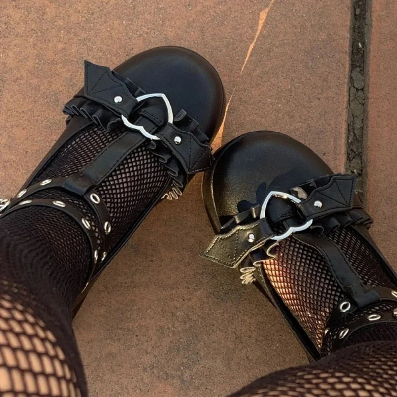 Boots - Yeni Tatlı Kalp Toka Takozlar Mary