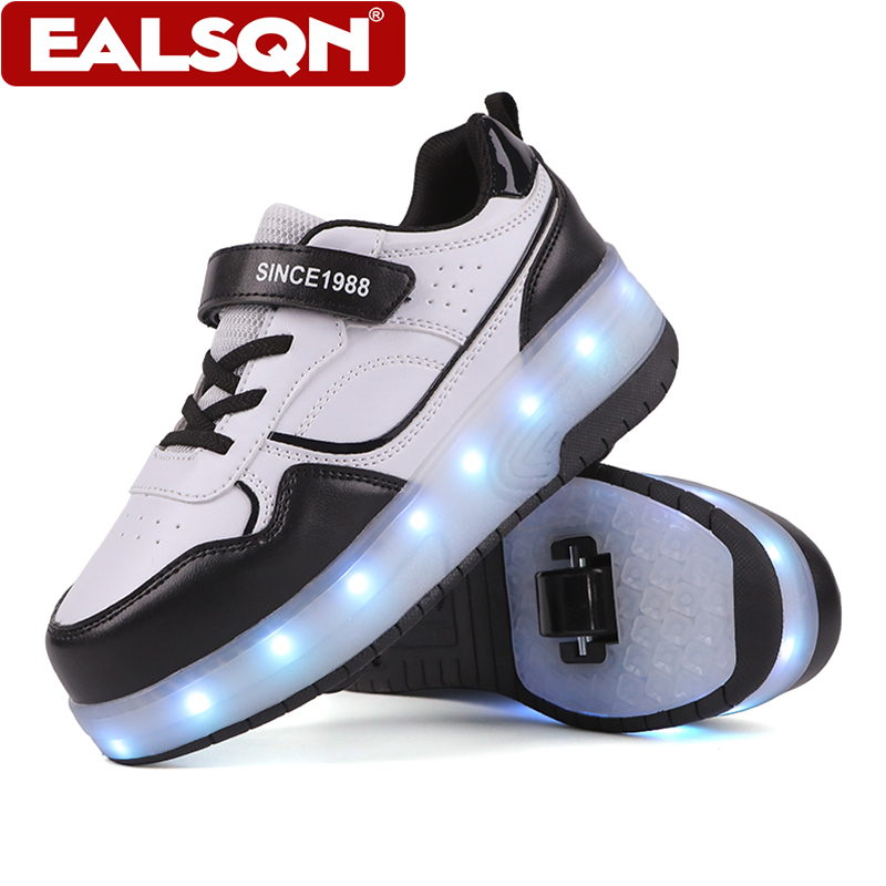 Running Shoes - Yeni Çocuk LED Işıklı Tekerlekli Paten