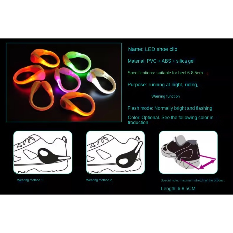 2024 Aydınlık Ayakkabı Klipsi  - Reflective Night Running Shoes incelemesi ve fiyatı