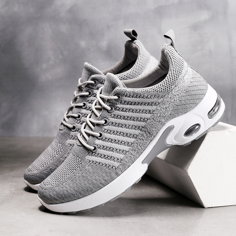 Erkek spor ayakkabı örgü ayakk - Knit Fabric Lace Up Sneakers incelemesi ve fiyatı