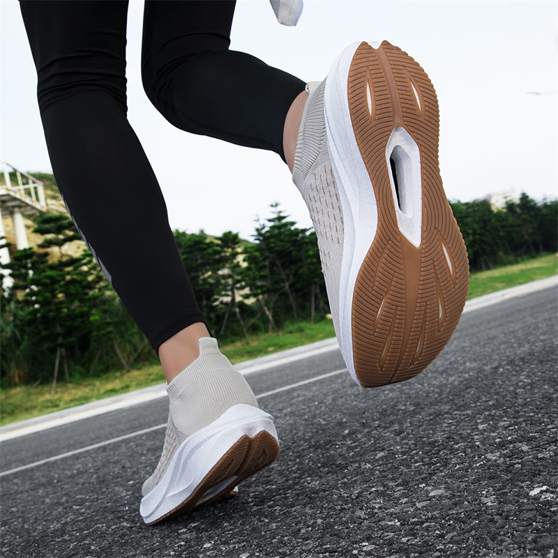 Unisex Çorap Üzerine Giyilebil - Knit Fabric Lace Up Sneakers incelemesi ve fiyatı